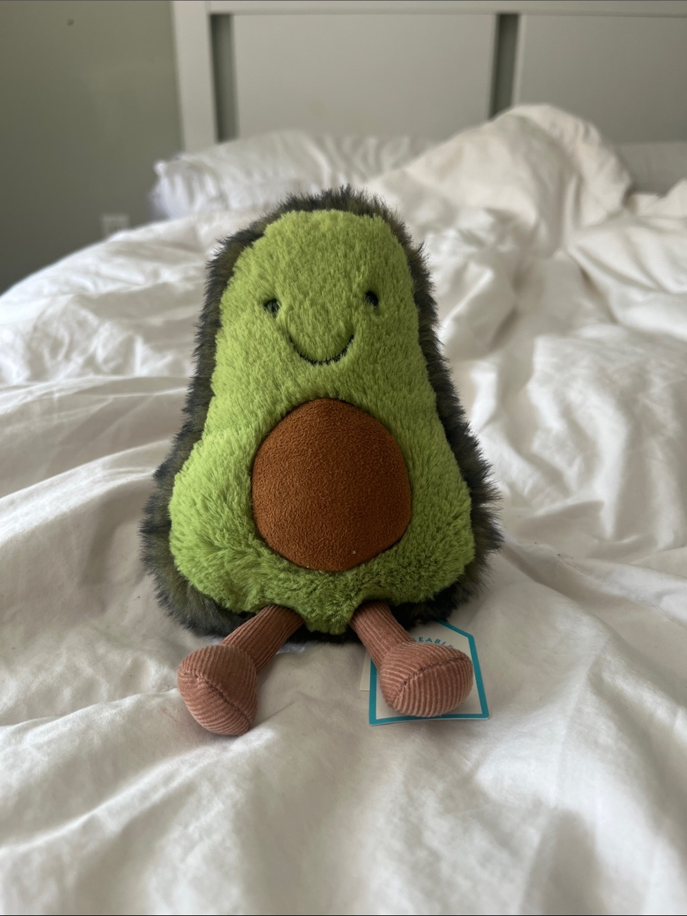 NWT JELLYCAT Plush Avocado Small Pet Toy - Green/Brown